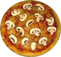 Pizza con funghi